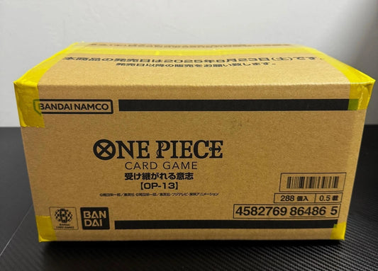 One Piece Card Game Carrying On His Will OP-13 Sealed Case (12 Box) Japanese